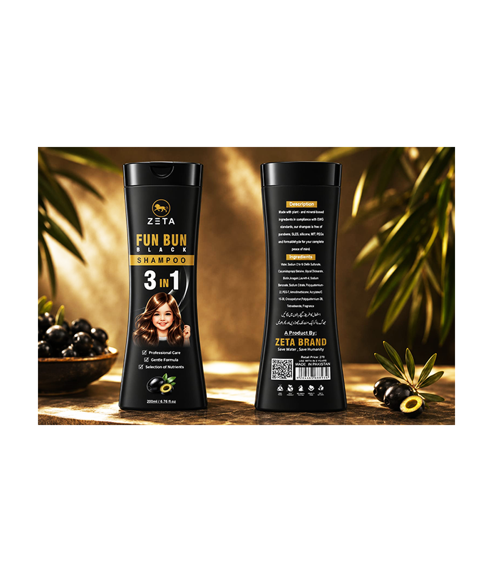 FunBun Shampoo Black 3 in 1