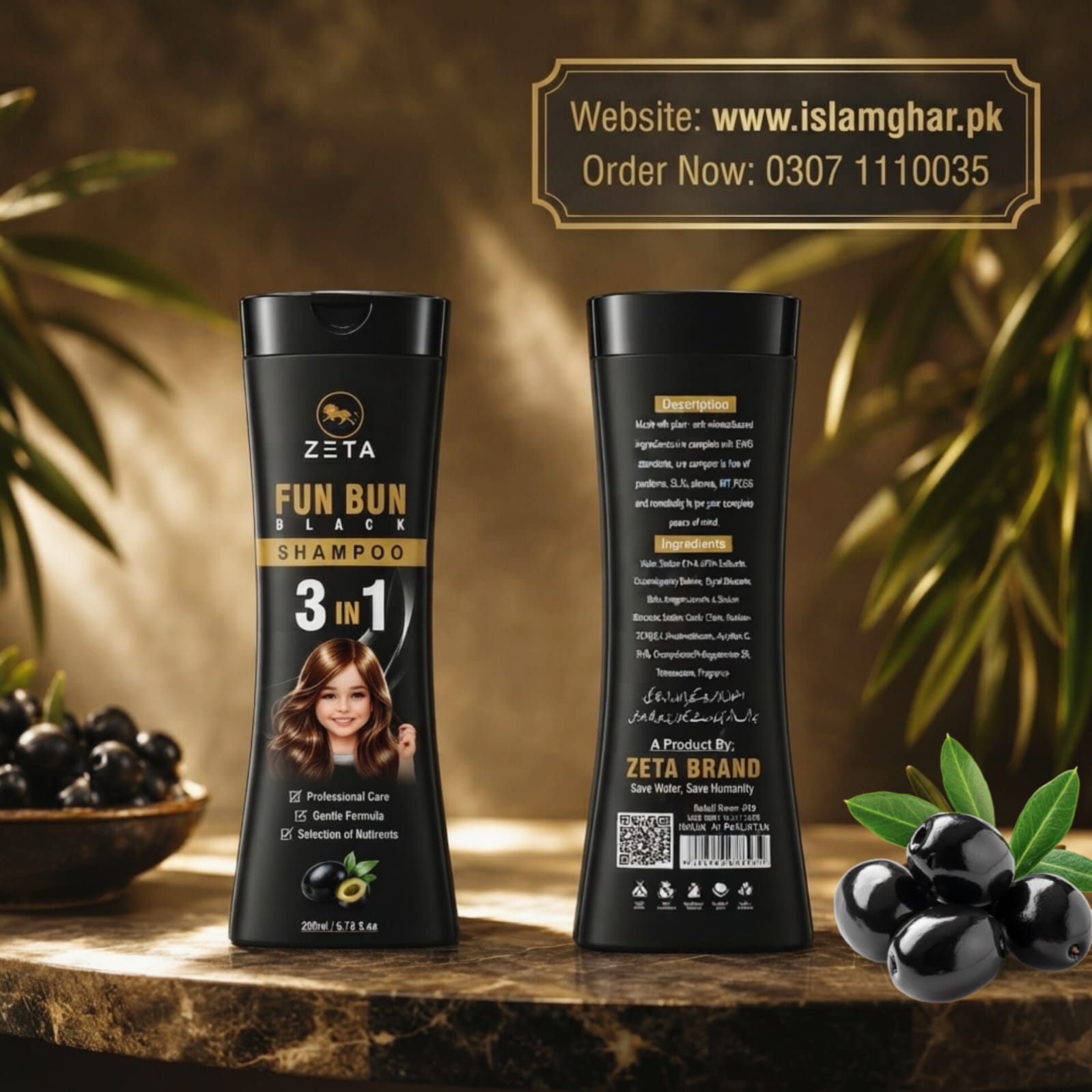 FunBun Shampoo Black 3 in 1